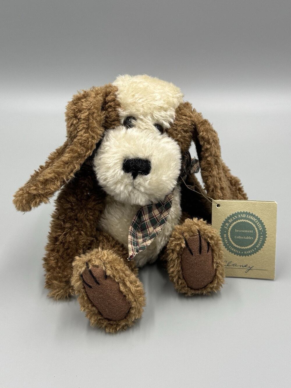 Vintage Boyds Bears Clancy The Dog Jointed Plush 9” JB Bean Associates